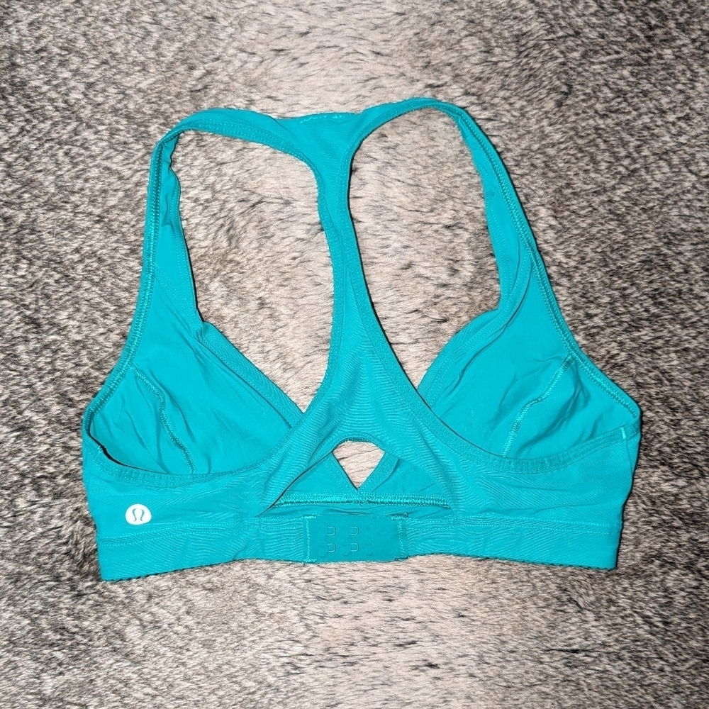 Lululemon All Day Breeze Bra Viridian Green Mesh Women's 4 - Picture 8 of 12